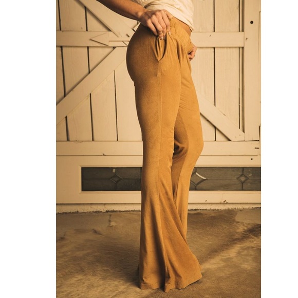 Tribe Kelley Pants - Tribe Kelley Tobacco Bells flare pants size S
